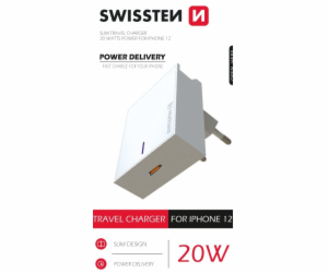 Swissten Síťový Adaptér Smart Ic 1X Usb 1A Power + Datový...
