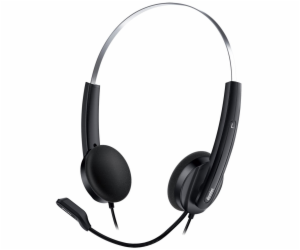 GENIUS sluchátka HS-220U/ USB/ černo-stříbrná
