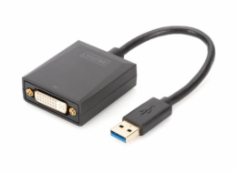 Adapter USB Digitus USB - DVI Czarny  (DA-70842)