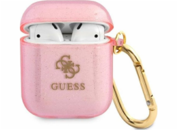 Guess Guess kryt AirPods GUA2UCG4GP růžový/růžový Glitter Collection