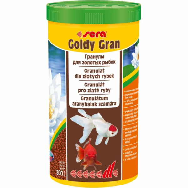 Sera Goldy Gran Nature 1000 ml, granule - krmivo pro zlaté rybky