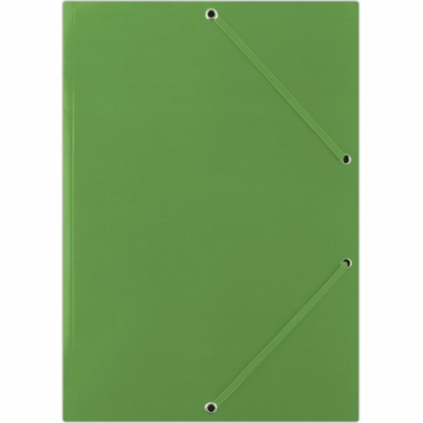 Donau Složka s gumičkou DONAU, karton, A4, 400 g/m2, 3-násobná, zelená