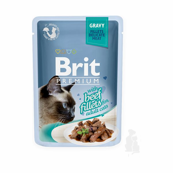 BRIT Premium Gravy Beef - wet cat food