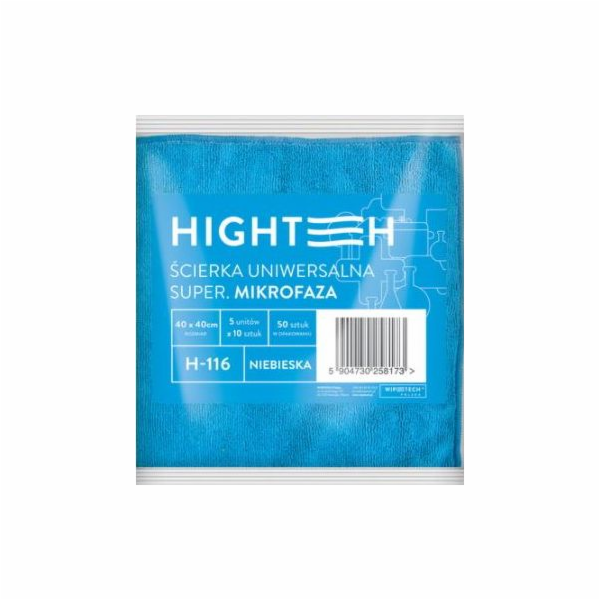 Hightech Hightech - Univerzální utěrka z mikrovlákna, 40x40 cm - Modrá