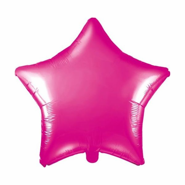 Fóliový balónek Party Deco Star, tmavě růžový, 48cm univerzální