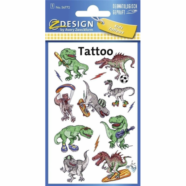 Zdesign Tetování pro děti - Dinosauři
