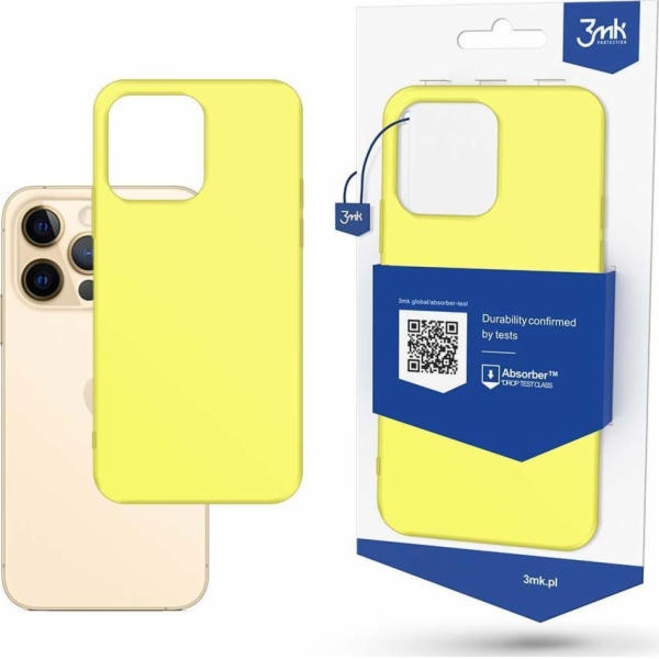 3mk ochranný kryt Matt Case pro Apple iPhone 13 Pro Max, lime/žlutozelená