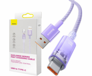 Baseus USB-A - USB-C USB kabel 2 m fialový (CATS010505)