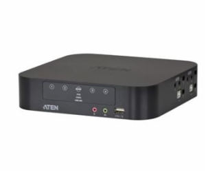 ATEN 4-port mini DisplayPort Dual View KVMP USB, audio, k...