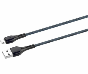 LDNIO USB-A - microUSB USB kabel 1 m šedý (LS521 micro)