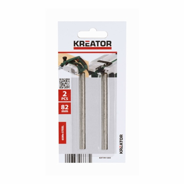 Kreator KRT991000 - 2 ks náhradních nožů pro hoblíky 82mm