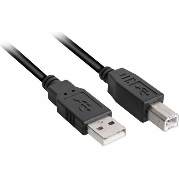 USB 2.0 Kabel, USB-A Stecker > USB-B Stecker