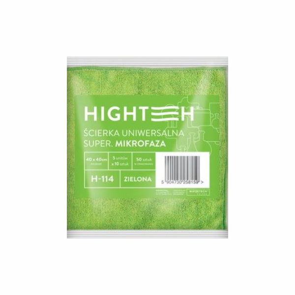 Hightech Hightech - Univerzální utěrka z mikrovlákna, 40x40 cm - Zelená