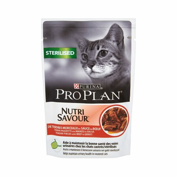 PURINA Pro Plan Cat Sterilised Beef - w