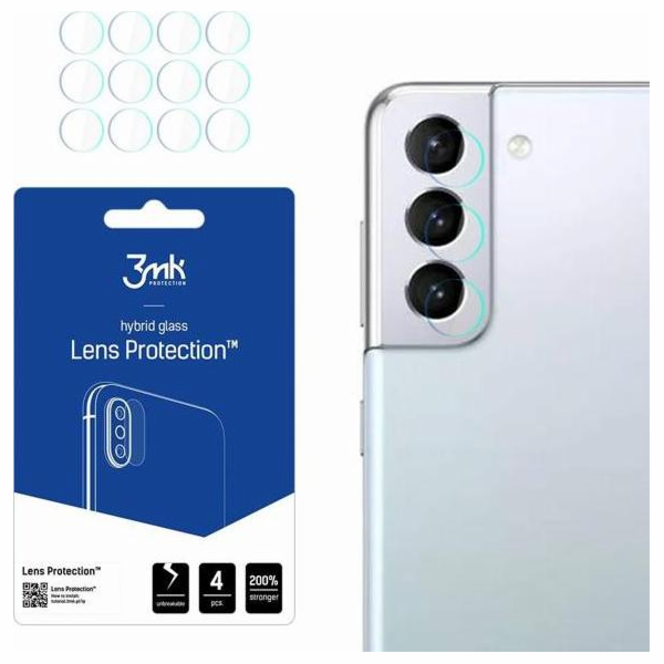 3mk hybridní sklo Lens ochrana kamery pro Samsung Galaxy S22+ (SM-S906) 4ks