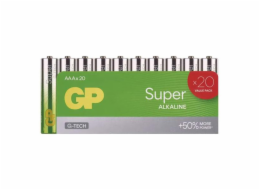 GP alkalická baterie SUPER AAA (LR03) 20pack