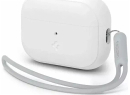 Spigen Ochranné pouzdro na sluchátka Spigen Silicone Fit Strap pro Apple AirPods Pro 1/2 bílá/šedá ACS05811