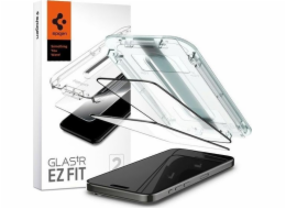Spigen Glass tR EZ Fit 2 Pack, FC Black - iPhone 15 Pro