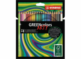 Stabilo Dřevěná pastelka STABILO GREENcolors pouzdro 24 ks ARTY FSC 6019/2-1-20