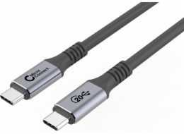 MicroConnect USB kabel USB-C – USB-C 3 m černo-stříbrný (USB3.2CC3)