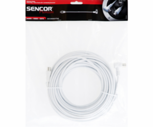 Anténní koaxiální kabel Sencor SAV 169-150W M-F 90°