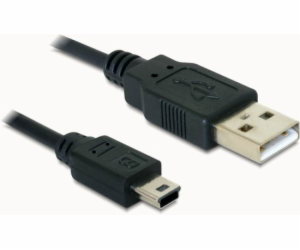 Delock kabel USB 2.0 A-samec > USB mini-B 5-pin samec, 1,...