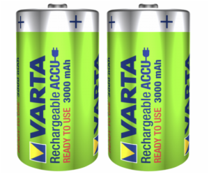 1x2 Varta Rechargeable Aku D Ready2Use NiMH Mono 3000 mAh