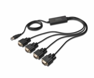 DIGITUS USB 2.0 zu 4xRS232 Kabel USB zu Serial Adapter,  ...