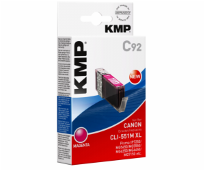 KMP C92 cartridge cervena komp. s Canon CLI-551 M XL