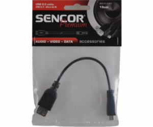 Kabel Sencor SCO 513-001 USB A/F-Micro B/M,OTG