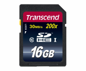 Transcend 16GB SDHC (Class 10) UHS-I 200x (Premium) paměť...