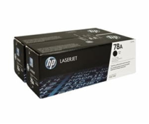 HP 78A Black 2-pack LJ Toner Cart, CE278AD (2,100 / 2,100...