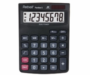 REBELL kalkulačka - Panther 8 - černá