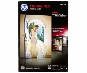 HP Premium Plus Photo Paper A 4 Glossy white, 20 Sheet, 3...