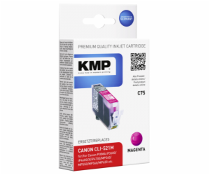 KMP C75 cartridge cervena kompatibilni s Canon CLI-521 M