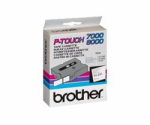 BROTHER TX251 Black On White Tape (24mm)