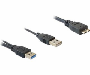 Delock USB 3.0 kabel A samec > USB 3.0 Micro B samec + US...