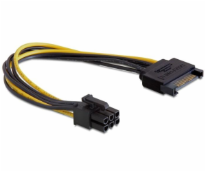 DeLOCK Strom-Adapterkabel 15 Pin SATA > 6 Pin PCIe