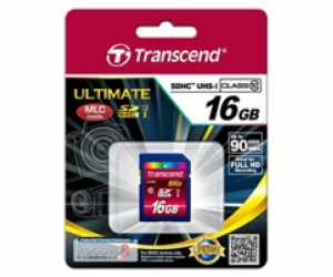TRANSCEND SDHC Class 10 UHS-I, 600X, 16GB (Ultimate)