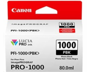 Canon CARTRIDGE PFI-1000PBK photo černá pro ImagePROGRAF ...