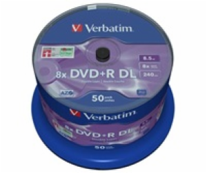 VERBATIM DVD+R(50-pack)/Double Layer/Spindle/ 8X 8.5GB Ma...