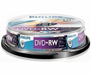 1x10 Philips DVD-RW 4,7GB 4x SP
