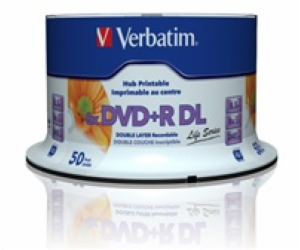 VERBATIM DVD+R DL AZO 8,5GB/ 8x/ printable/ inverse stack...