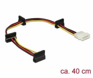 DeLOCK "Adapterkabel 4-Pin (5,25"") Stecker > 4x SATA 15P...