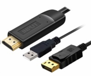 PremiumCord Kabel HDMI 2.0 na DisplayPort 1.2 pro rozliše...