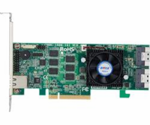 ARECA Tri-mode RAID card 16-port (2x SFF-8654) 8GB DDR4, ...