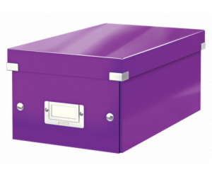 LEITZ Krabice na DVD  Click&Store, purpurová