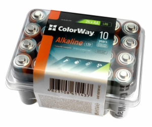 Colorway alkalická baterie AA/ 1.5V/ 24ks v balení/ Plast...