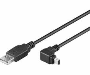 Kabel USB Techly USB-A - miniUSB 1.8 m Czarny (ICOC-MUSB-...