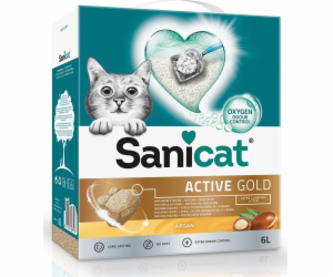 Stelivo pro kočky Sanicat Active Gold Argan, stelivo pro ...